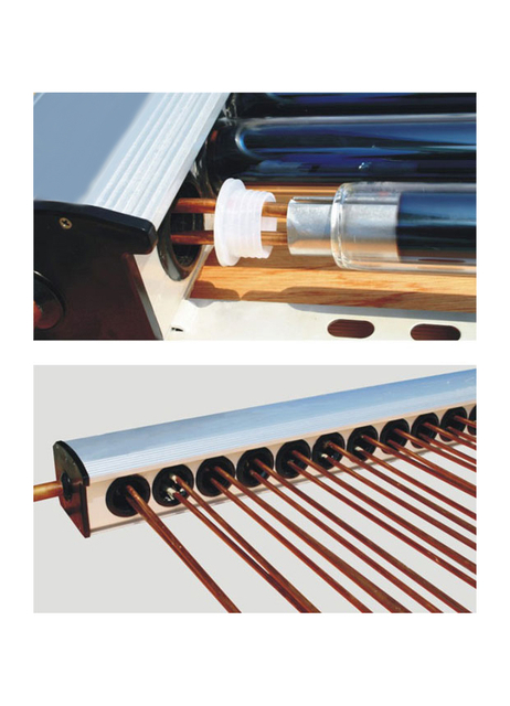 47/1500 أنبوب مفرغ u أنبوب تجميع الطاقة الشمسية 